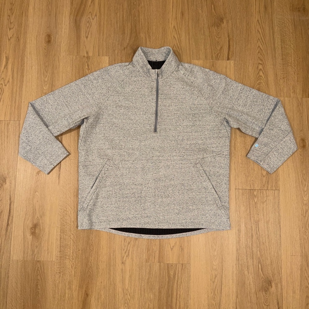 Men's Gray Lululemon Quarter-Zip Sweater Size XL